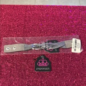 Paparazzi Silver and Gray Bracelet